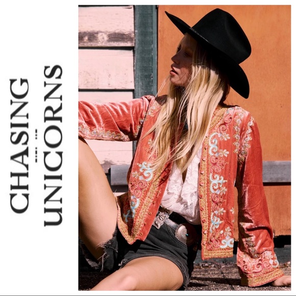 Chasing Unicorns Jackets & Blazers - Chasing Unicorns Revolution Jacket Small Desert Rose 🌹